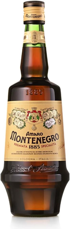 Amaro Montenegro 100cl - Liquore digestivo ottenuto da 40 erbe aromatiche. 23% vol.
