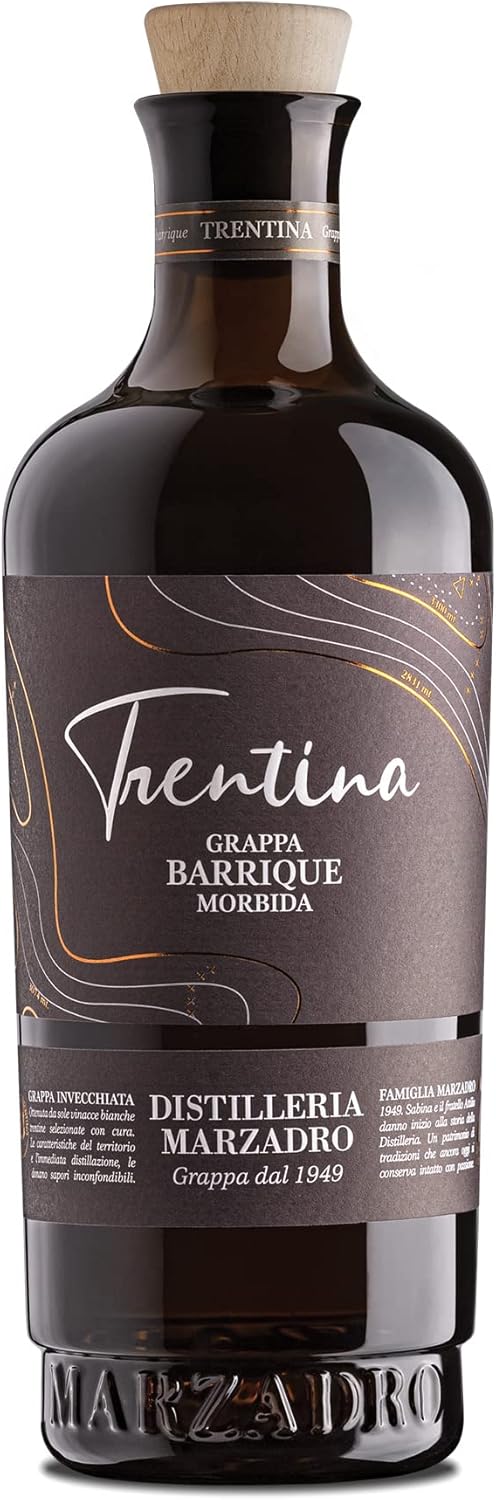 Marzadro, Grappa Invecchiata Morbida La Trentina Barrique - bottiglia in vetro da 700ml
